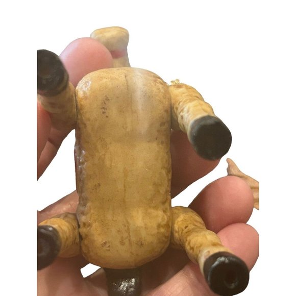 2 Vintage horse ornaments Wooden Taiwan w/Saddle 3.25” & Porcelain Russ 4” - Picture 9 of 9